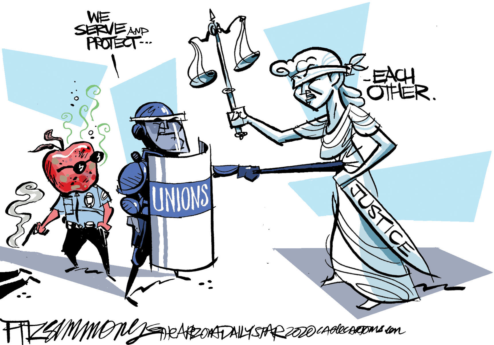 Daily Fitz Cartoon: To protect and...
